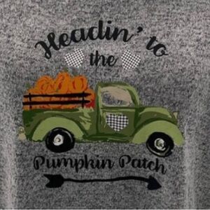 MAGICAL SEASON Pumpkin Patch Halloween Autumn Fall Harvest Top 3/4 Sleeves 2X